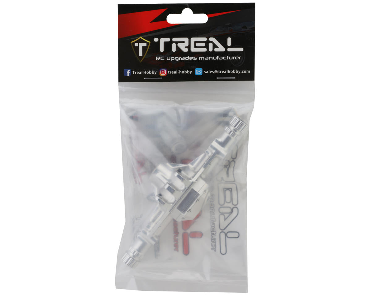 Treal Hobby Element RC Enduro Aluminum Front Axle Housing (Silver)