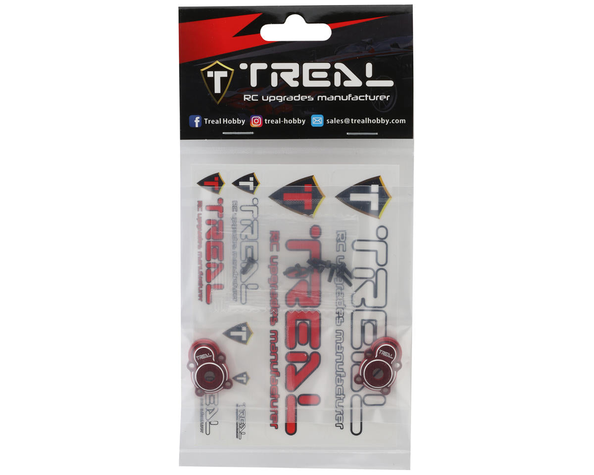 Treal Hobby FCX24 Aluminum Outer Portal Covers (Red) (2)
