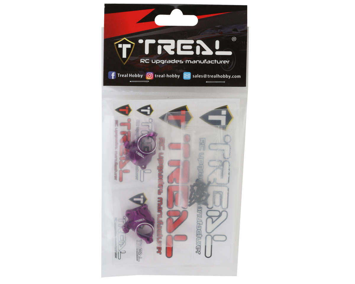 Treal Hobby FCX24 Aluminum Inner Portal Covers (Purple) (2)