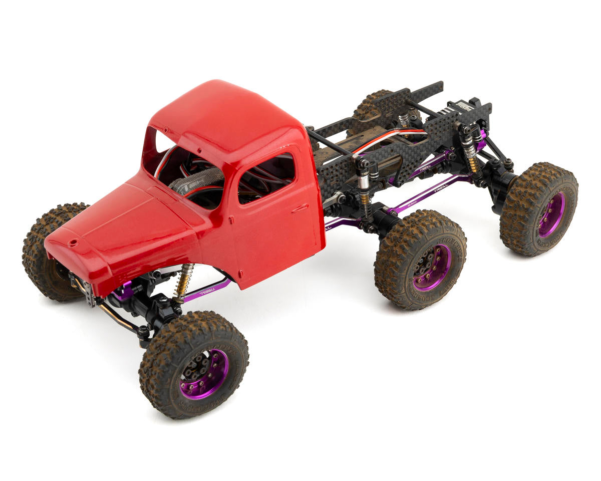 Treal Hobby FCX24 Aluminum Inner Portal Covers (Purple) (2)