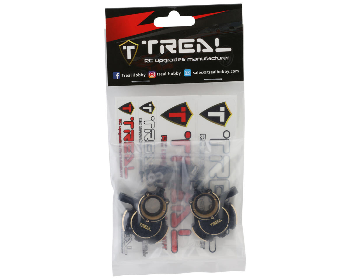 Treal Hobby Redcat Gen8 Brass Inner Front Portal Covers (Black) (2) (42g)