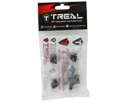 Treal Hobby Redcat Gen8 Brass Lower Link Mounts (Black) (4) (35.5g)