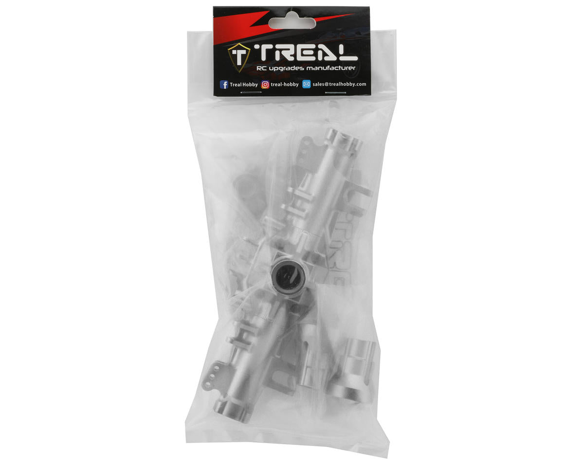 Treal Hobby Losi LMT CNC-Machined Aluminum Rear Axle Housing (Silver)