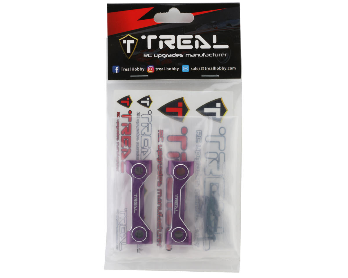 Treal Hobby Losi LMT Aluminum Front & Rear Cross Brace Set (Purple)