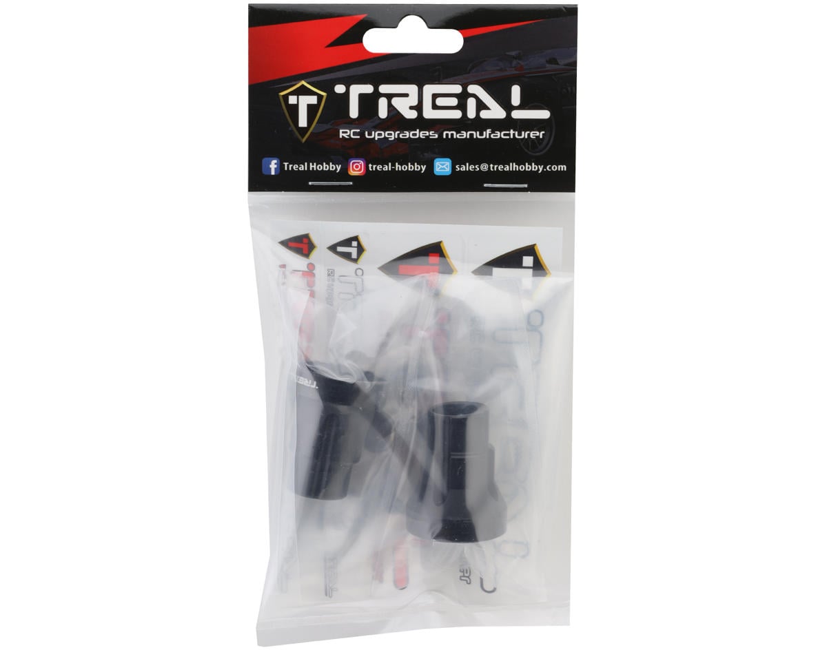 Treal Hobby Losi LMT Aluminum Rear Axle Mounts (Black) (2) (3 Degree)