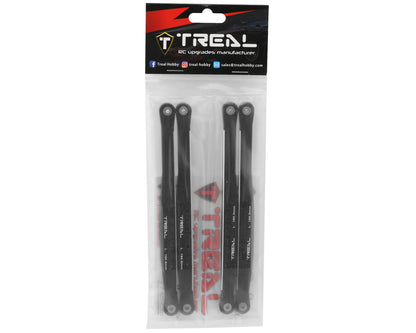 Treal Hobby Losi LMT Aluminum Trailing Arms (Black) (4) (160.5mm)