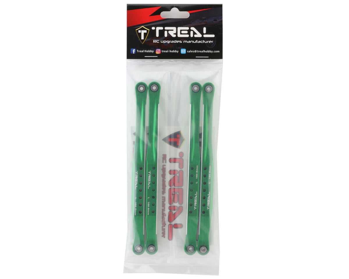 Treal Hobby Losi LMT Aluminum Trailing Arms (Green) (4) (160.5mm)