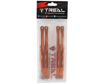 Treal Hobby Losi LMT Aluminum Trailing Arms (Orange) (4) (160.5mm)