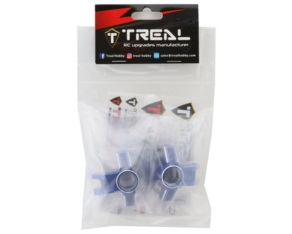 Treal Hobby Losi LMT Aluminum Front Steering Knuckle (Blue) (2)