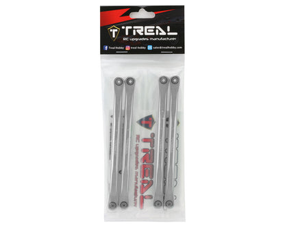 Treal Hobby Losi LMT Aluminum Lower Link Bars (4) (Silver)