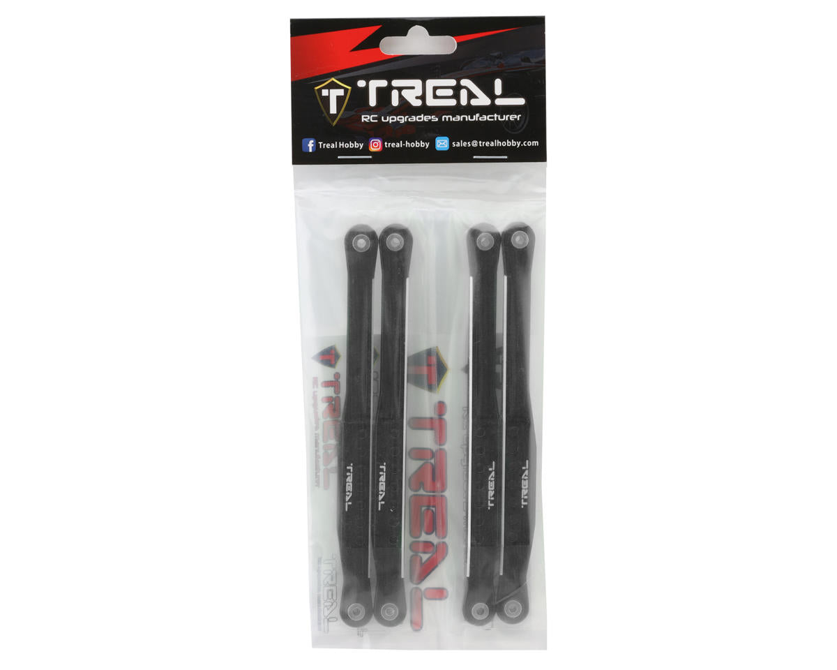 Treal Hobby Losi LMT Aluminum Lower Trailing Arms Link Set (Black) (4)