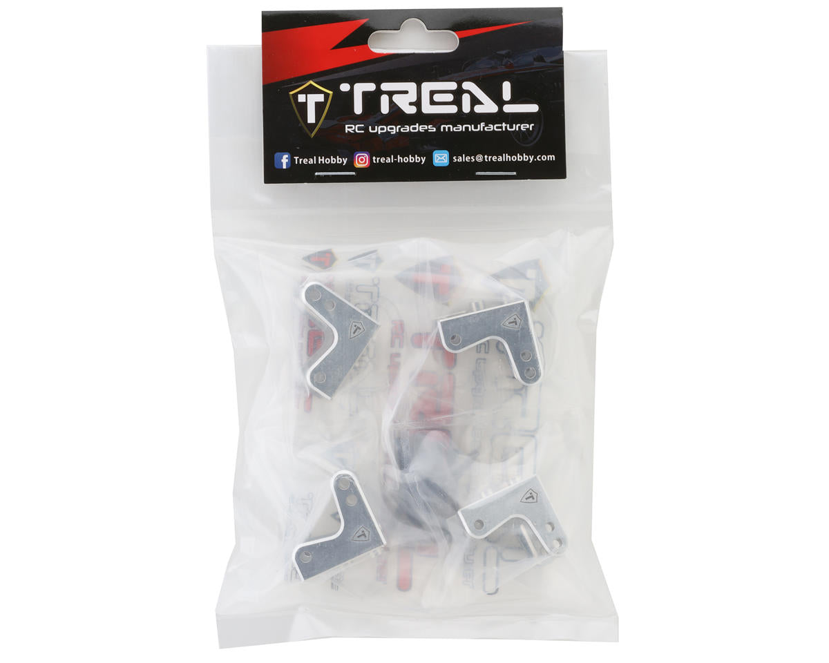 Treal Hobby Losi LMT Aluminum Shock Mount Set (4) (Silver)