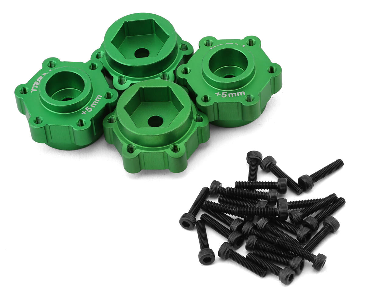 Treal Hobby Losi LMT Aluminum Wheel Hub Spacer (Green) (4) (+5mm)
