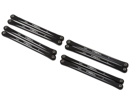 Treal Hobby Losi Mini LMT Extended CNC-Aluminum Suspension Links Set (Black)
