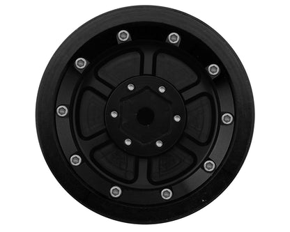 Treal Hobby Losi Mini LMT 7075 Aluminum Beadlock Wheel Set (4) (Black/Black)
