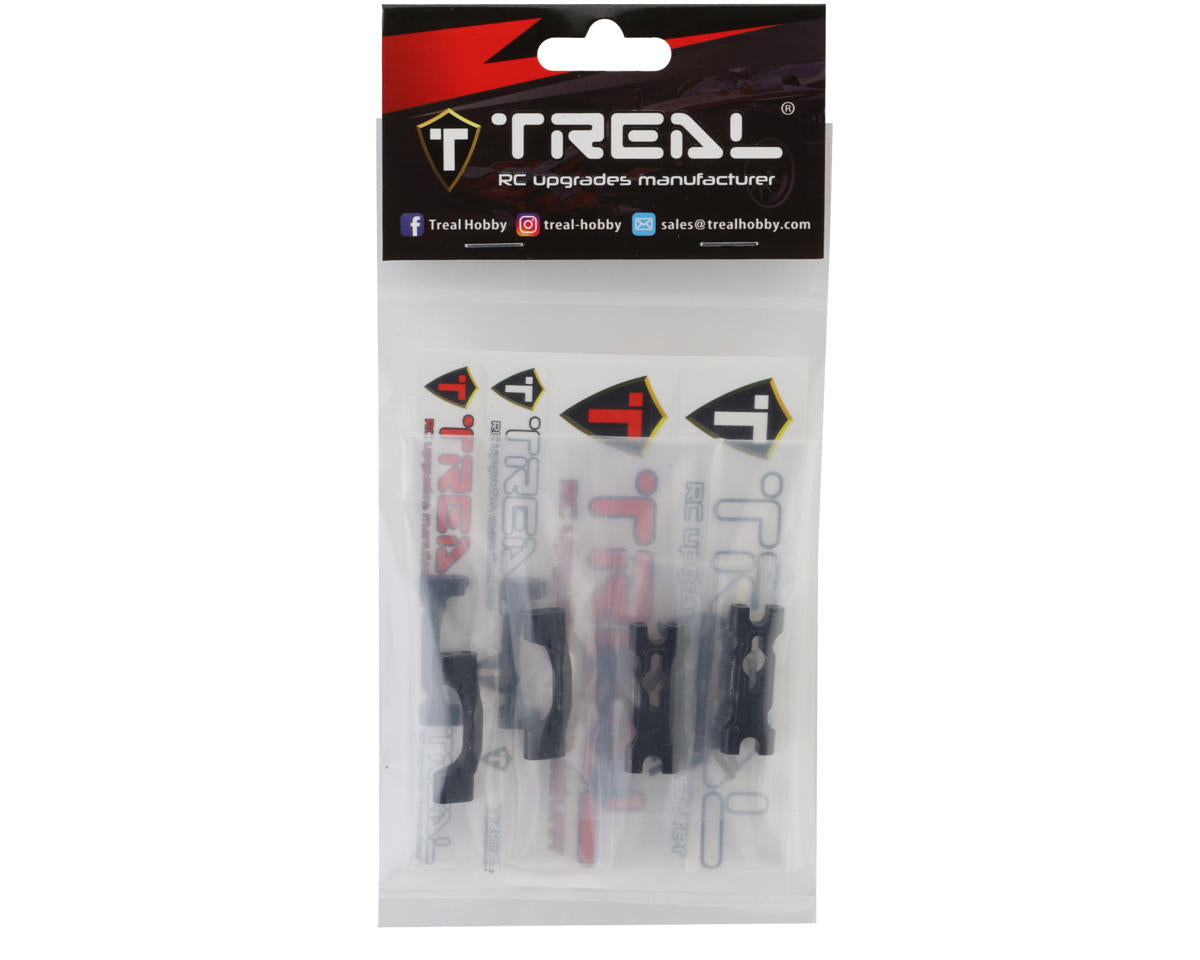 Treal Hobby Losi Mini LMT Aluminum Chassis Cross Brace Set (Black)