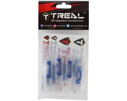 Treal Hobby Losi Mini LMT Aluminum Chassis Cross Brace Set (Blue)
