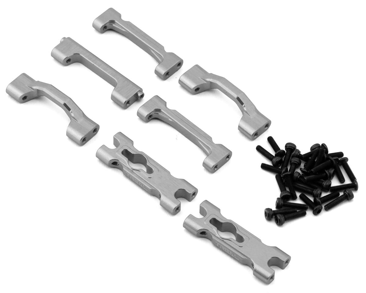Treal Hobby Losi Mini LMT Aluminum Chassis Cross Brace Set (Silver)