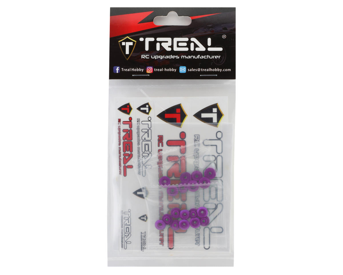 Treal Hobby Losi Mini LMT Aluminum Body Buttons Set (Purple) (10)