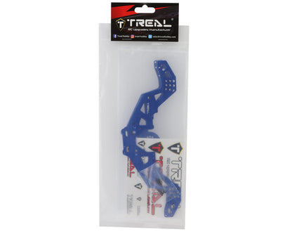 Treal Hobby Losi Mini LMT Aluminum Chassis Frame Side Plates (Blue) (2)