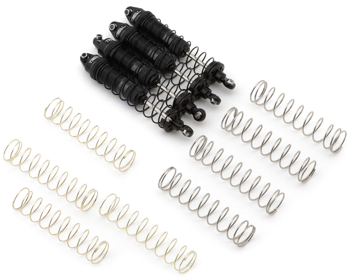 Treal Hobby Losi® Mini LMT 6061 Aluminum Threaded Shock Set (Black) (4)