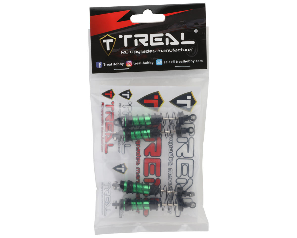 Treal Hobby Losi® Mini LMT 6061 Aluminum Threaded Shock Set (Green) (4)