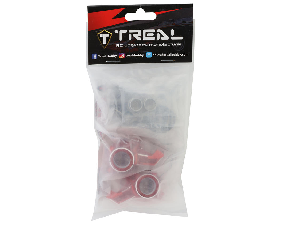 Treal Hobby Front Steering Knuckles for Traxxas Maxx (Red) (2)