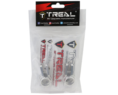 Treal Hobby Arrma 6S BLX 7075 Aluminum Rear Hub Set (Silver) (2)