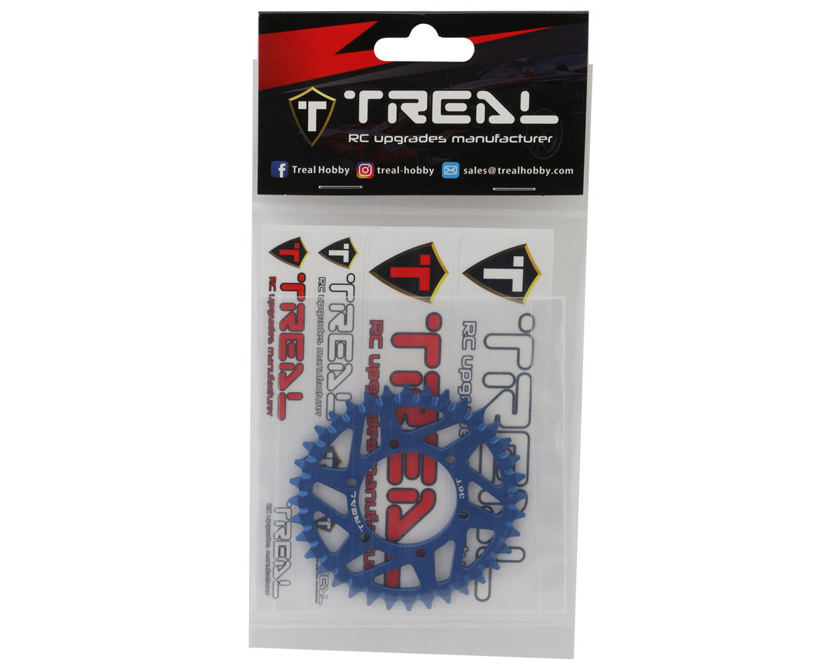 Treal Hobby Losi Promoto MX CNC Aluminum Rear Sprocket (Blue) (36T)
