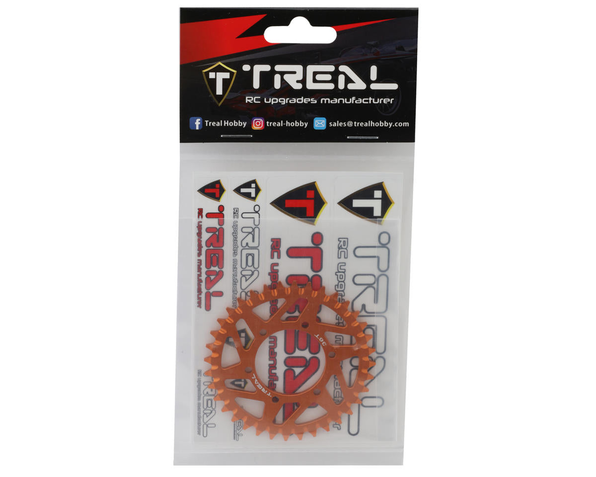 Treal Hobby Losi Promoto MX CNC Aluminum Rear Sprocket (Orange) (36T)