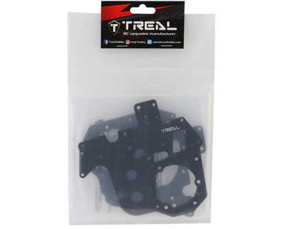 Treal Hobby Promoto MX Aluminum Chassis Plates (Black) (2)