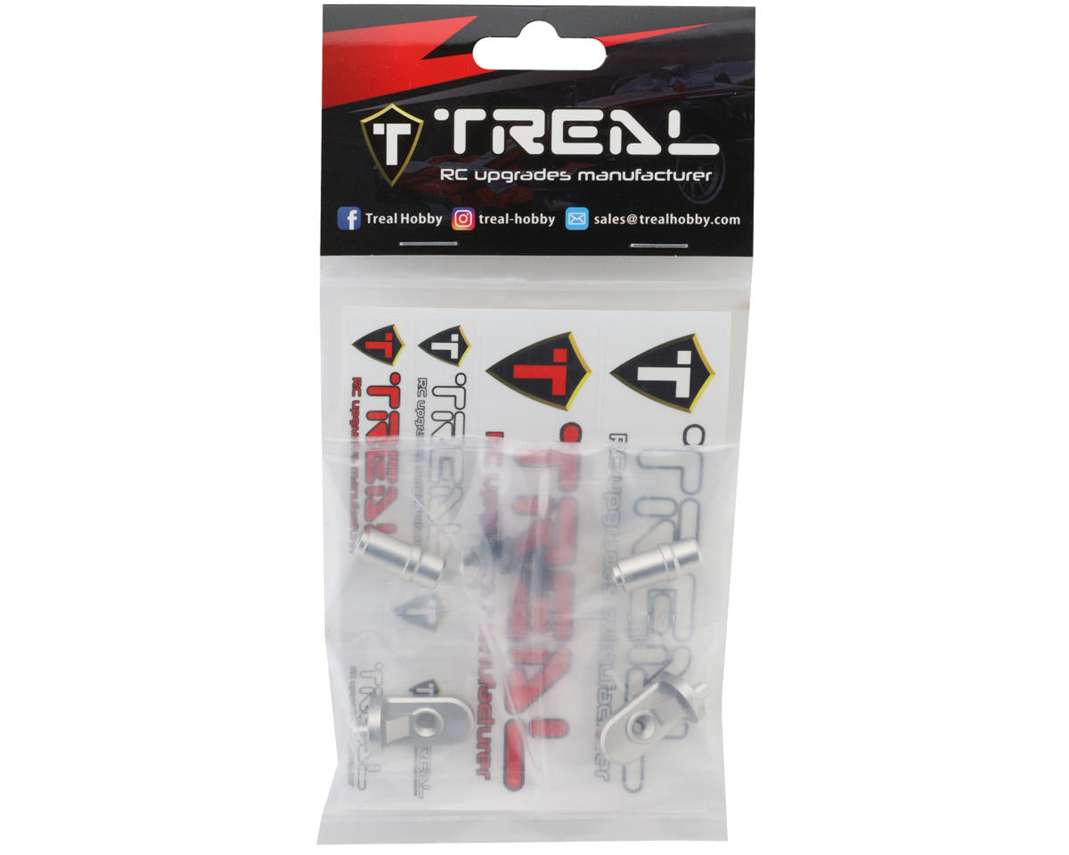 Treal Hobby Promoto CNC Aluminum Foot Pegs (Silver) (2)
