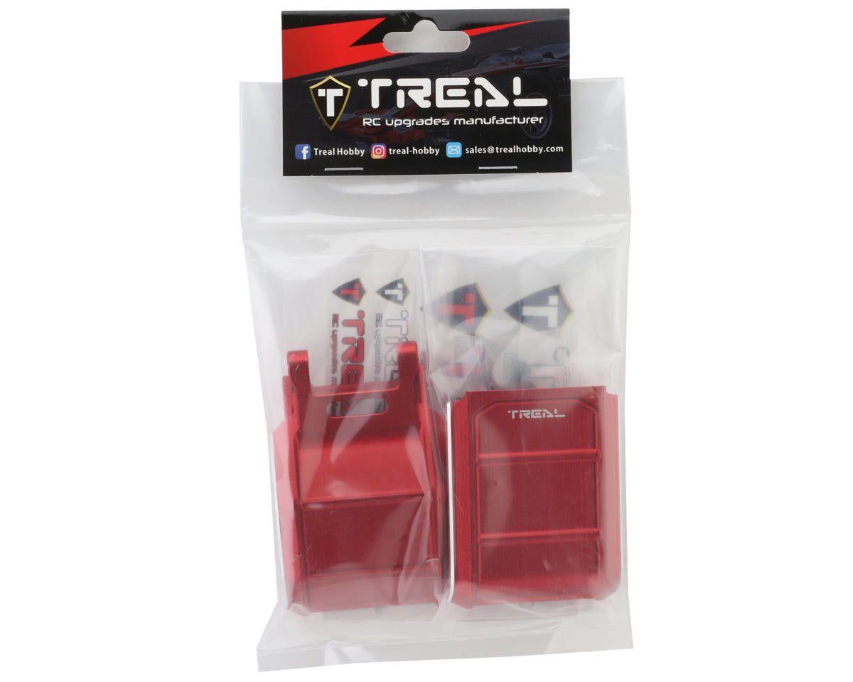 Treal Hobby Losi Promoto MX CNC Aluminum Skid Plate (Red)