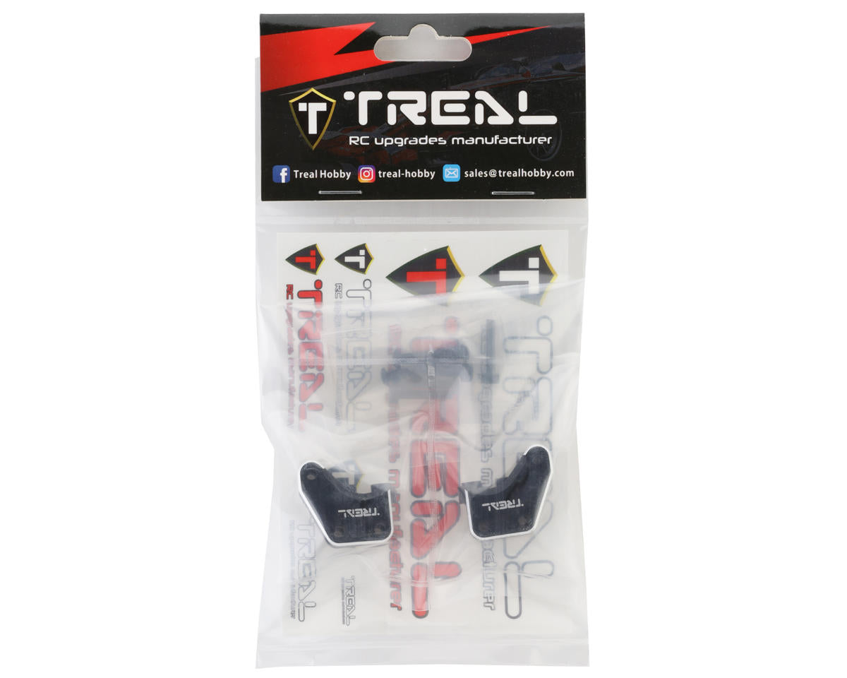 Treal Hobby Axial RBX10 Ryft Aluminum Front Link Mounts (Black) (2)