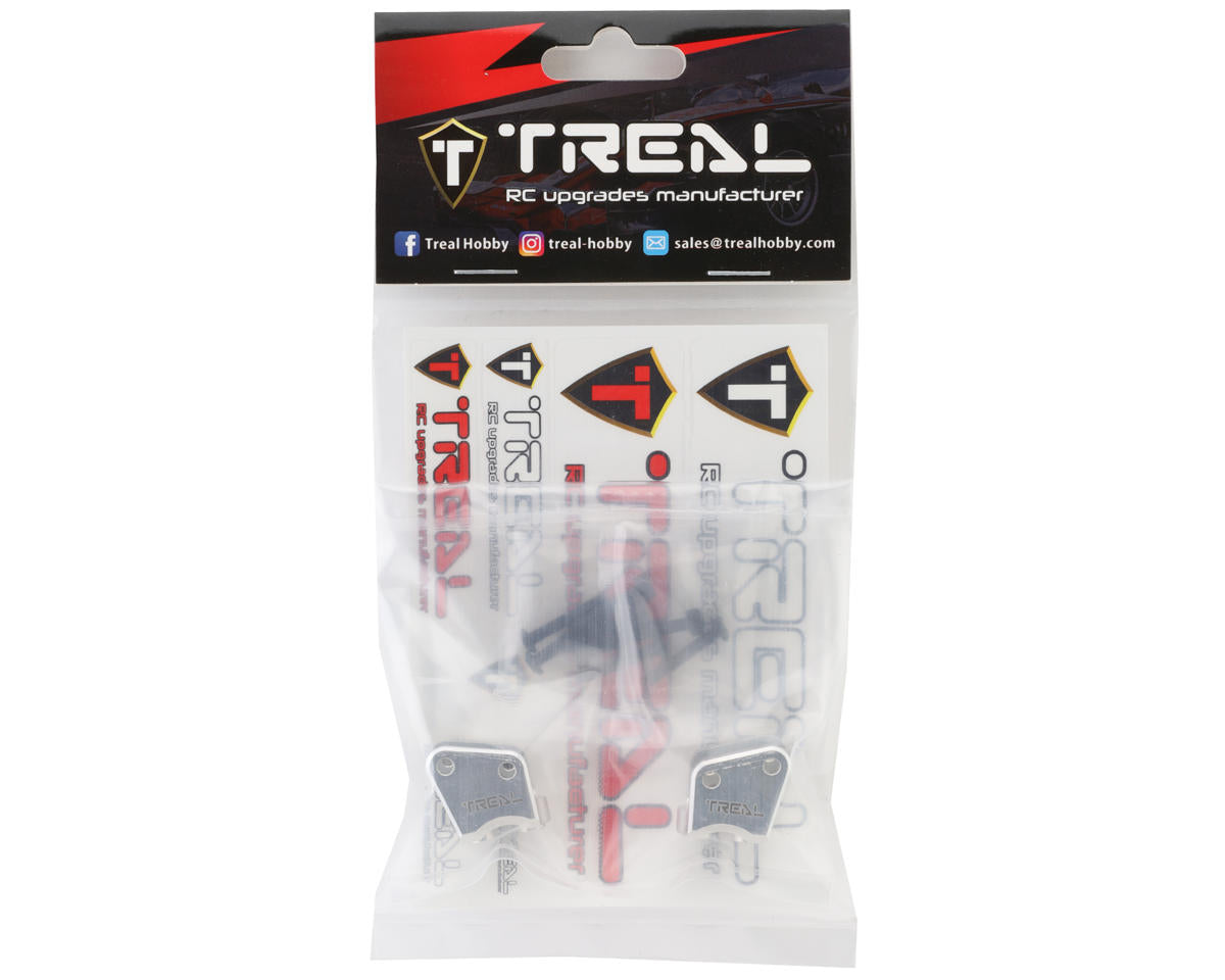 Treal Hobby Axial RBX10 Ryft Aluminum Rear Link Mounts (Silver) (2)