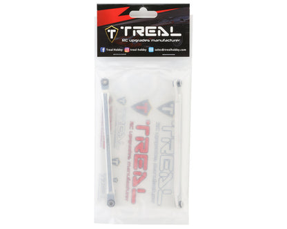 Treal Hobby RBX10 Ryft Aluminum Front Upper Links (Silver) (2)