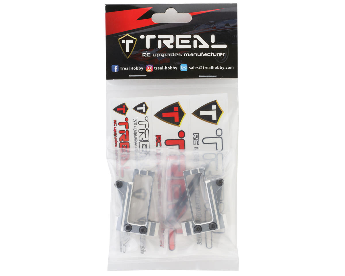 Treal Hobby Axial RBX10 Ryft Aluminum Front Shock Mounts (Silver) (2)