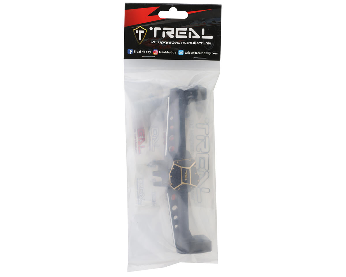 Treal Hobby SCX10 III Aluminum Rear Portal Axle w/Brass Differential Cover