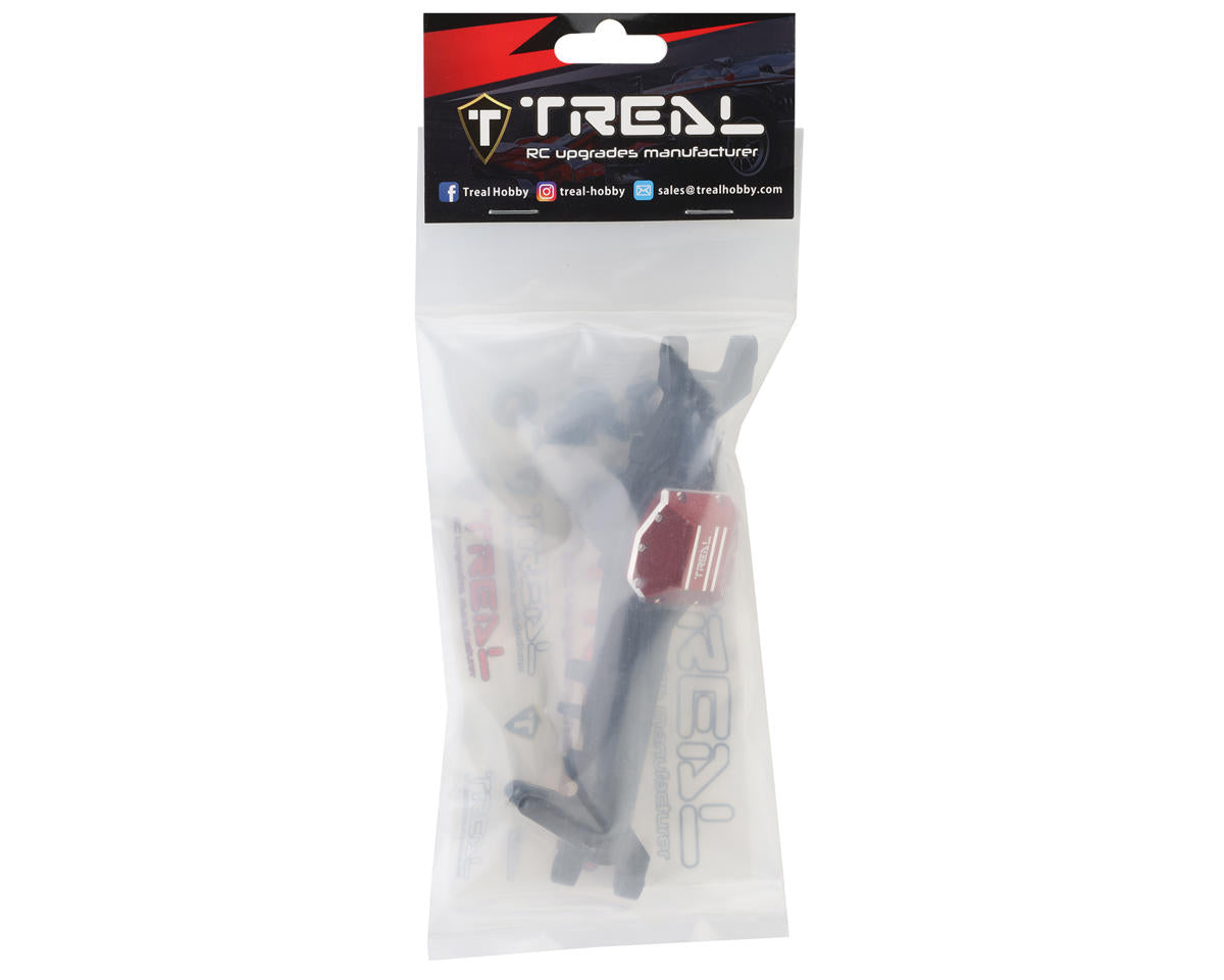 Treal Hobby Axial SCX10 III CNC Aluminum Front Straight Axle (Black)