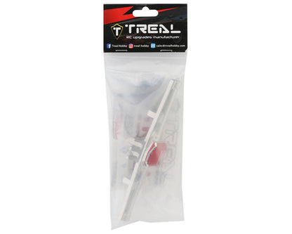 Treal Hobby Axial SCX10 III CNC Aluminum Rear Straight Axles (Silver)