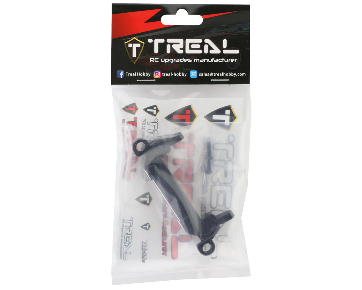Treal Hobby Axial SCX10 III CNC Aluminum Front Bumper Mount (Black)
