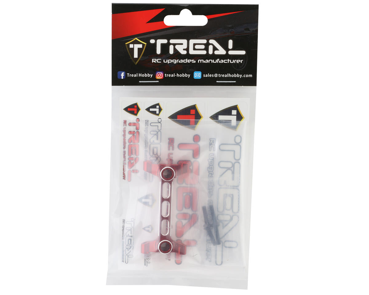 Treal Hobby Axial SCX10 III Aluminum Rear Chassis/Shock Tower Brace (Red)