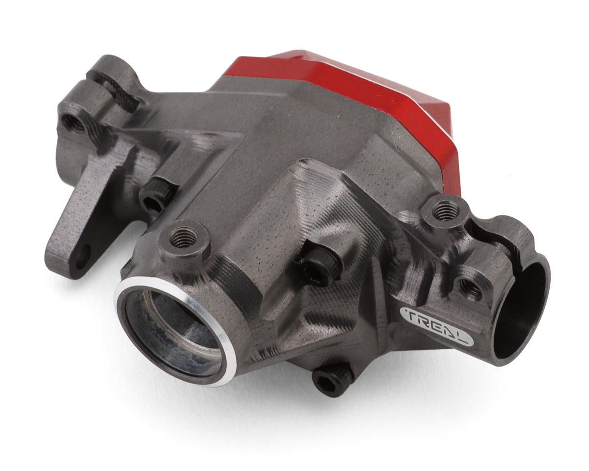 Treal Hobby Axial SCX10 Pro 7075 Aluminum Front Center Axle Housing (Grey)
