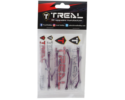 Treal Hobby Axial SCX24 Aluminum High Clearance Link Set (Purple) (7)