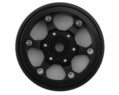 Treal Hobby Type D 1.0" Concave 6-Spoke Beadlock Wheels (Black) (4)