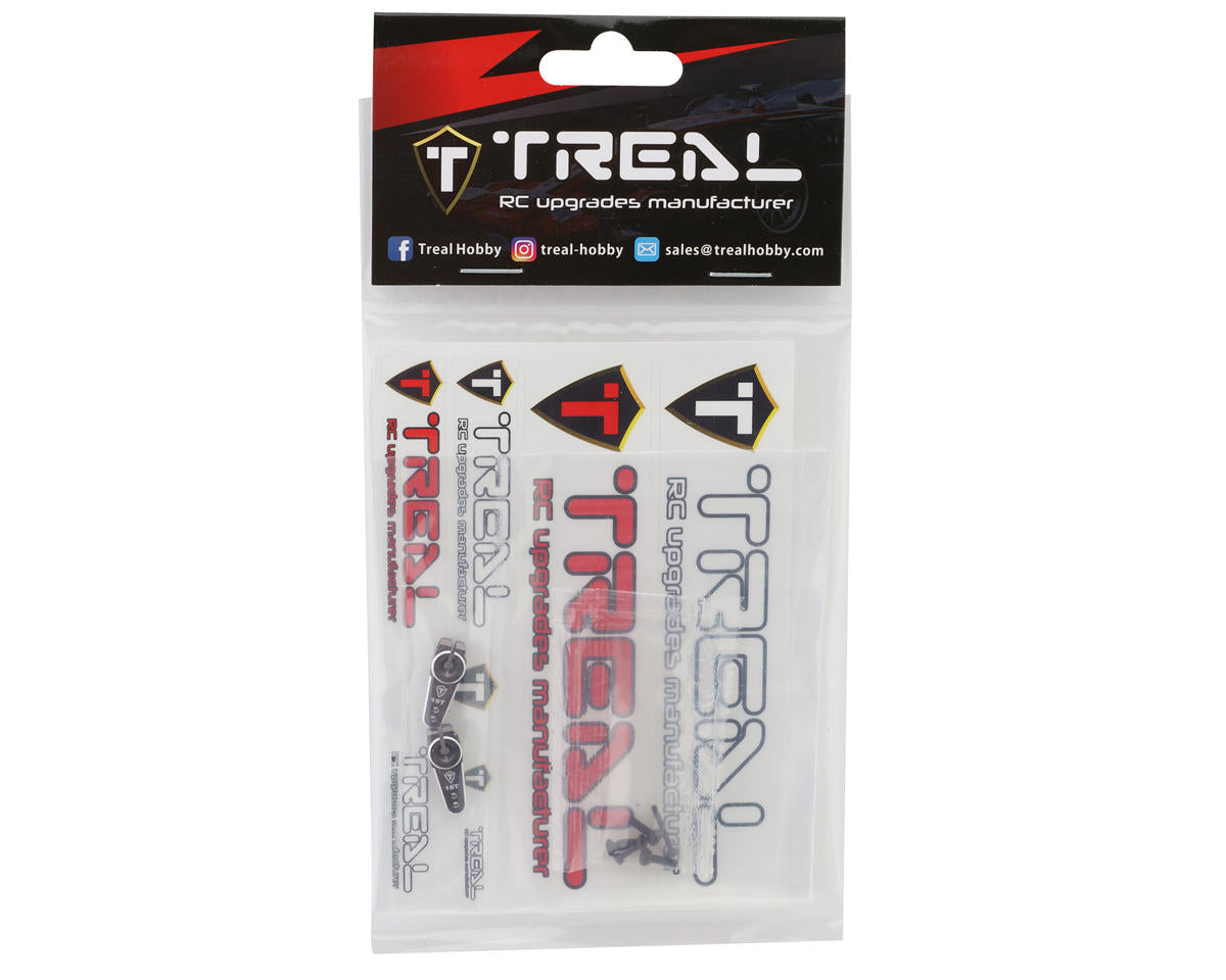 Treal Hobby Axial SCX24 Aluminum Servo Horn (Grey) (2) (15T) (Emax)