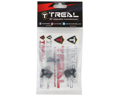 Treal Hobby Axial SCX24 Brass Inner Portal Covers (Black) (2) (11g)