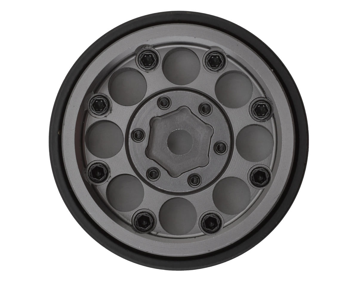 Treal Hobby 1.0" 8-Hole Beadlock Wheels (Grey) (4) (22g)