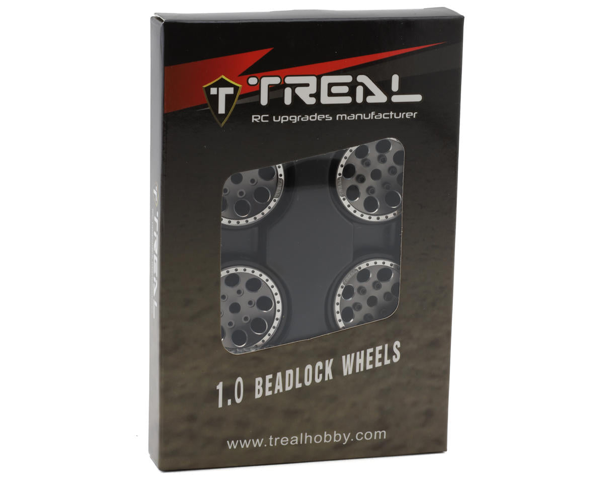 Treal Hobby 1.0" 8-Hole Beadlock Wheels (Grey) (4) (22g)