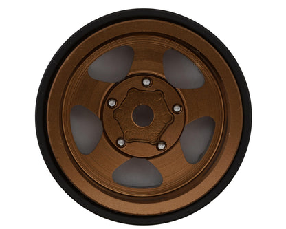 Treal Hobby Classic 5-Star 1.0" Beadlock Wheels (Black/Bronze) (4) (22.4g)
